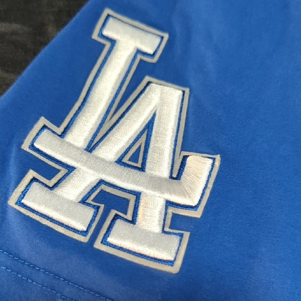 PRO STANDARD Blue Dodgers Women's Jersey, Amazing Patches. Large - Picture 4 of 14